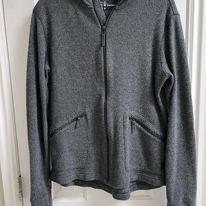 Smartwool Gray Zip Up Sweater with Hood